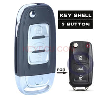 Thumbnail for 3 Button Modified Folding Remote Key Shell Case for VW/VOLKSWAGEN Caddy Eos Golf Jetta Beetle Polo