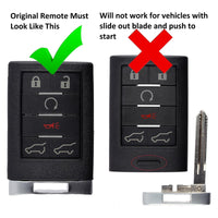 Thumbnail for For Cadillac Escalade 2007 - 2014 6 Button Remote Key Shell Case Fob