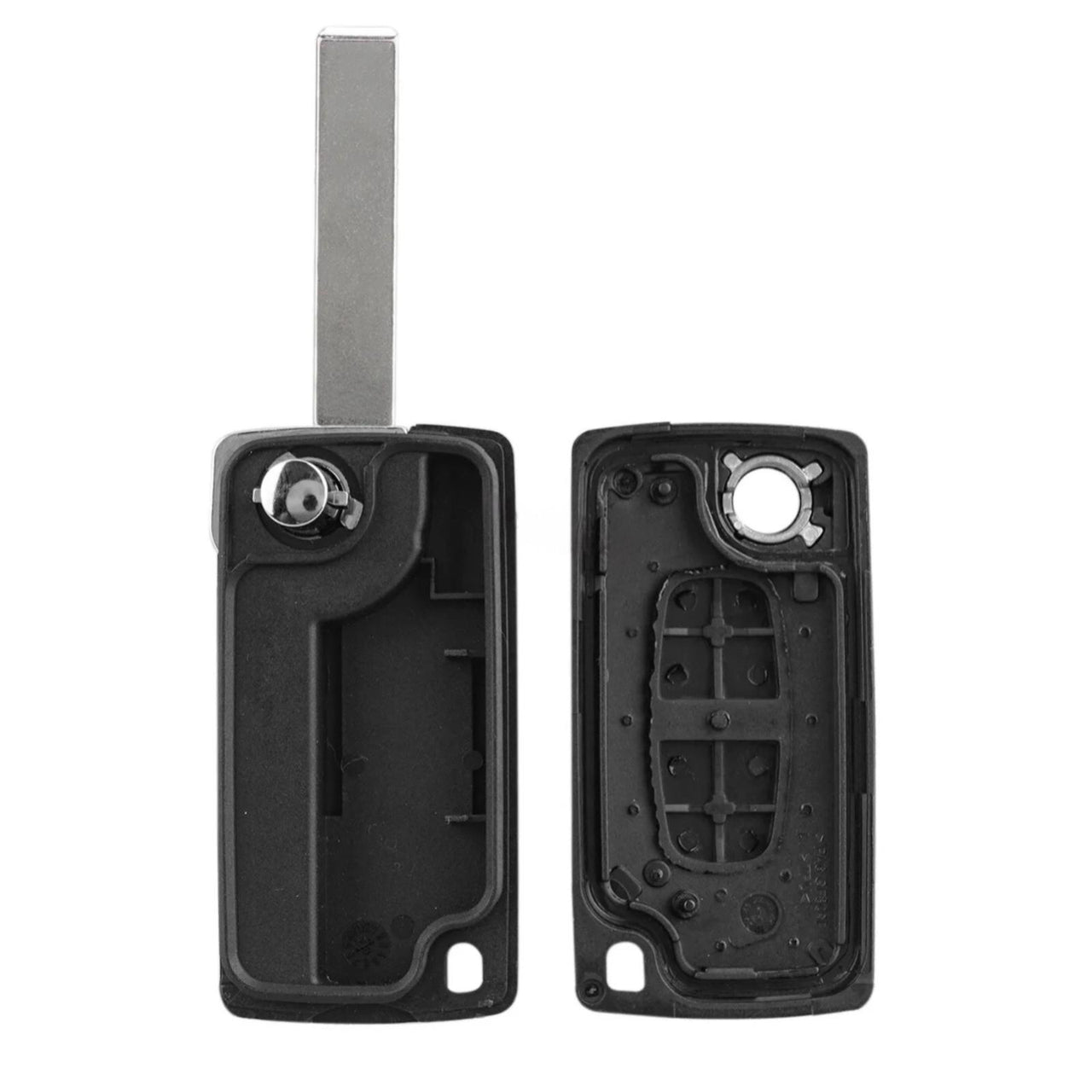 For Peugeot No Battery Holder CE0523 HU83 Blade 2 Buttons Flip Remote Key Shell Case