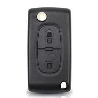 Thumbnail for For Peugeot No Battery Holder CE0523 HU83 Blade 2 Buttons Flip Remote Key Shell Case