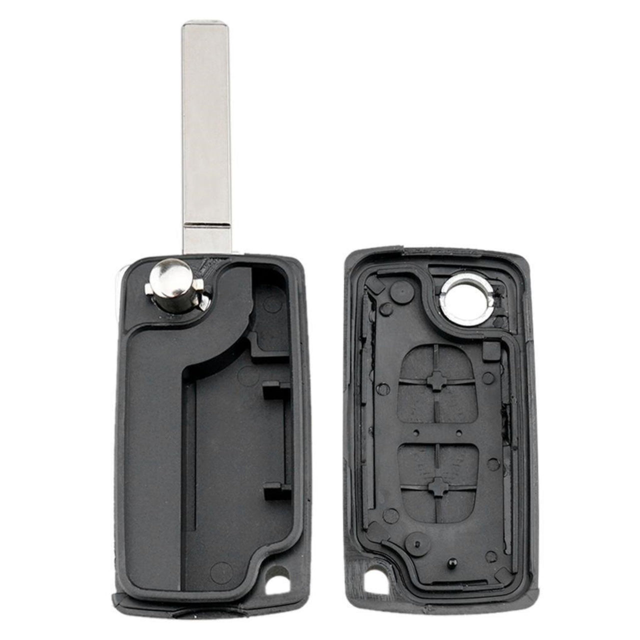 For Peugeot 207 307 VA2 CE0253 2 Buttons Flip Remote Key Shell No Battery Holder