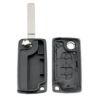 Thumbnail for For Peugeot 207 307 VA2 CE0253 2 Buttons Flip Remote Key Shell No Battery Holder