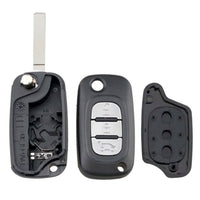 Thumbnail for For Renault Clio 3 Master Kangoo Twingo 3 Button Remote Car Key Fob Case Shell