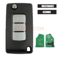 Thumbnail for M6370B882 Flip Remote Key 2 Button 433MHZ ID46 Fob For Mitsubishi Pajero 2015 2016 2017 2018 2019 2020 2021