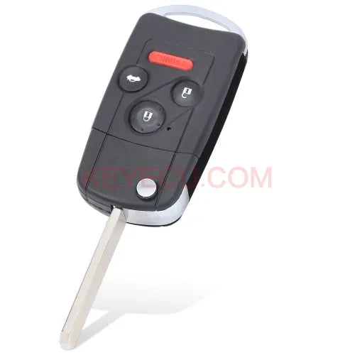 Flip Remote Key Shell Case Fob 4B for Honda Accord Civic Pilot W/ Button Pad