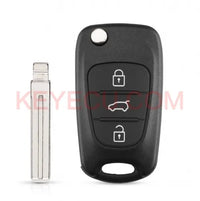 Thumbnail for Folding Remote Key Shell 3 Button for Hyundai I30 IX35