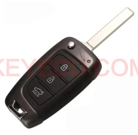 3 Button/4 Button Remote Key Shell Case Fob for Hyundai Accent Elantra Kona Santa Fe Tucson Veloster 2018 2019 2020 2021 2022