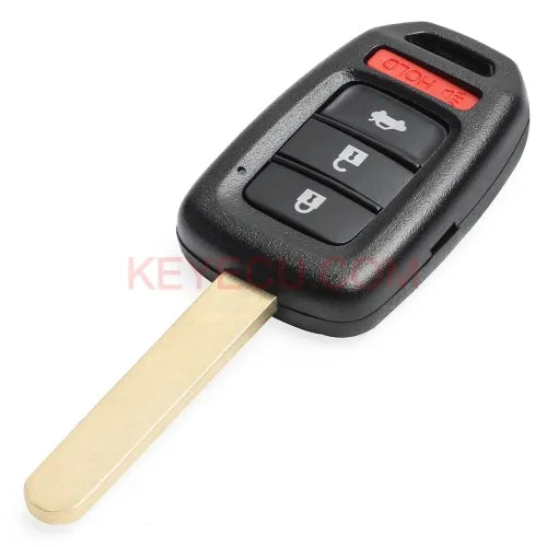 Remote Key Shell Case Fob 4 Button for Honda Civic CR-V Accord With Logo