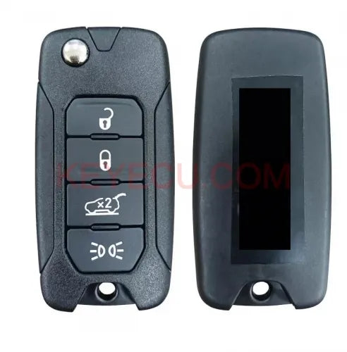 OEM 2ADFTFI5AM433TX 433MHz with Chip Megamos AES 4 Buttons Flip Remote Key for Fiat 500X Jeep Renegade 2016 2017 2018 SIP22 Blade