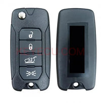 Thumbnail for OEM 2ADFTFI5AM433TX 433MHz with Chip Megamos AES 4 Buttons Flip Remote Key for Fiat 500X Jeep Renegade 2016 2017 2018 SIP22 Blade