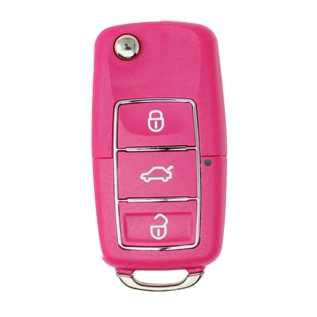 For Volkswagen Seat Skoda 3 Button Pink Remote Car Key Fob Shell Case