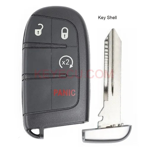 Smart Remote Key Shell 3+1 Button for Chrysler