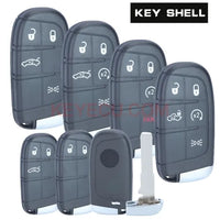 Thumbnail for Smart Remote Key Shell Case 2/3/4/5 Button for Fiat 500 500L 500X