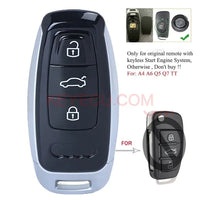 Thumbnail for Upgraded Remote Key Shell Case Fob 3 Buttons for Audi A4 A6 Q7 TT 2018 2019