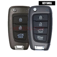 Thumbnail for 3 Button/4 Button Remote Key Shell Case Fob for Hyundai Accent Elantra Kona Santa Fe Tucson Veloster 2018 2019 2020 2021 2022