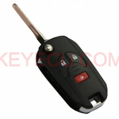 Modified Folding Remote Key Shell 2+1 Button for Nissan Cube Juke Rogue