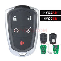 Thumbnail for FCCID: HYQ2AB, HYQ2EB Smart Remote Key Keyless Entry 315MHz/433MHz Fob Replacement 5 Button for Cadillac For Escalade ESV Cadillac XTS CTS CT6 ATS XT4