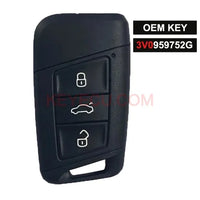 Thumbnail for OEM P/N: 3V0 959 752 G Smart Remote Key for Skoda Superb Facelift Karoq 3 Button 434MHz Keyless Entery Key Fob