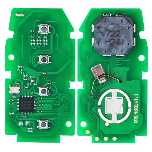 Board ID: 231451-2000 , 8990H-12010, 8990H-02030 Smart Remote Smart Key 312/314.3MHz / 433MHz 4A Chip for Toyota Corolla FCC ID: HYQ14FBN