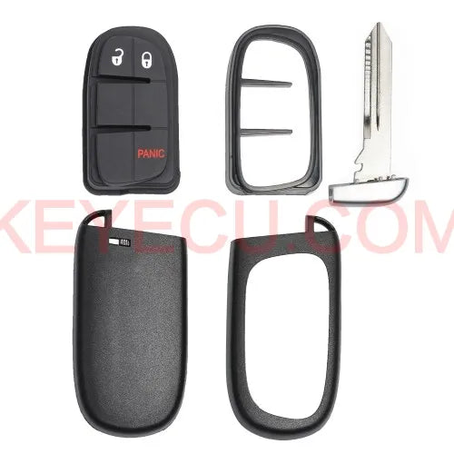 Remote Smart Key Fob Shell Case Button Pad Cover for Jeep Cherokee Ram FCC: GQ4-54T