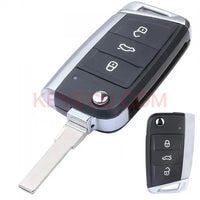 Thumbnail for 3 Button Modified Folding Remote Case Shell For Volkswagen VW Golf 7 GTI MK7 Skoda Octavia A7 Seat Key Cover