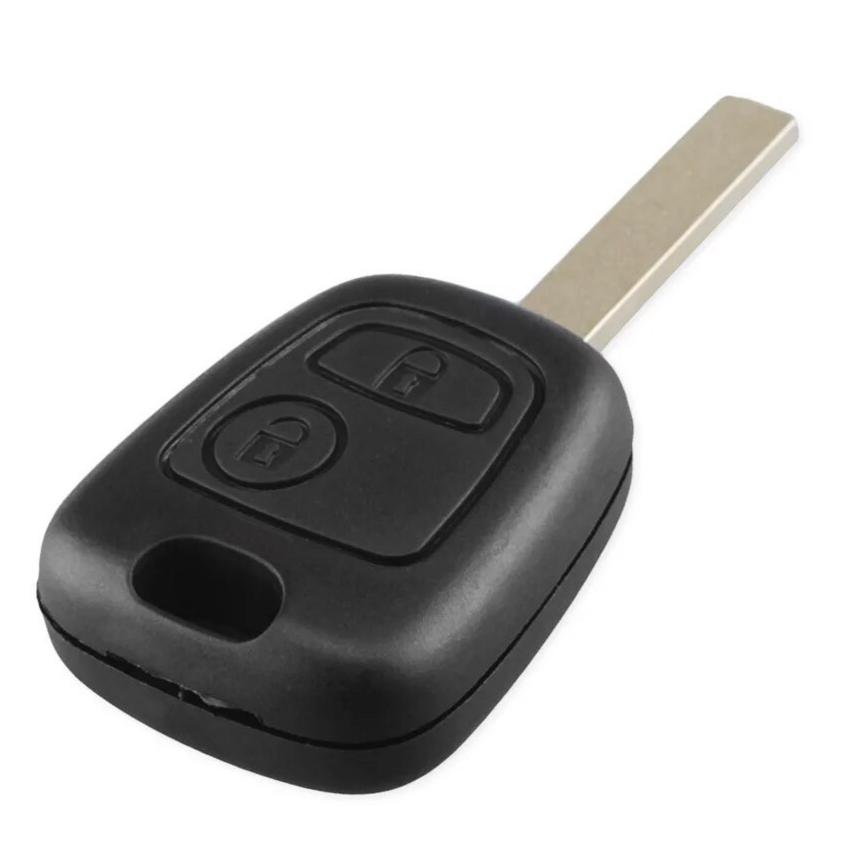 For Peugeot 307 VA2 Blade 2 Buttons Remote Car Key Fob Shell Case