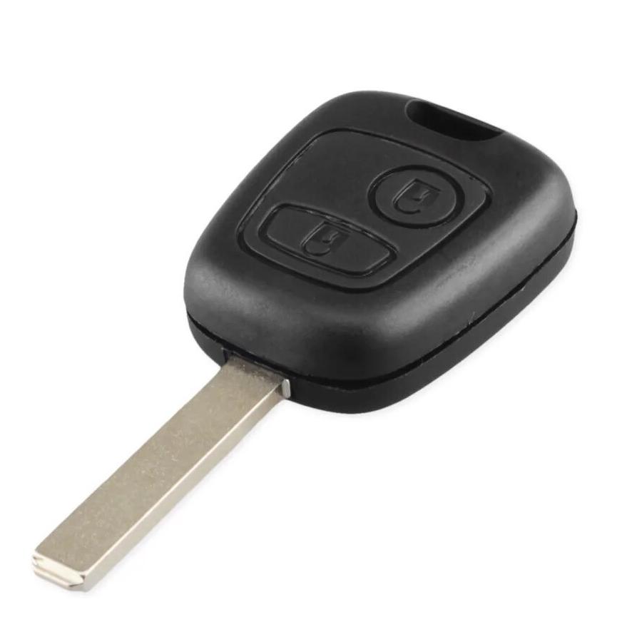 For Peugeot 307 VA2 Blade 2 Buttons Remote Car Key Fob Shell Case