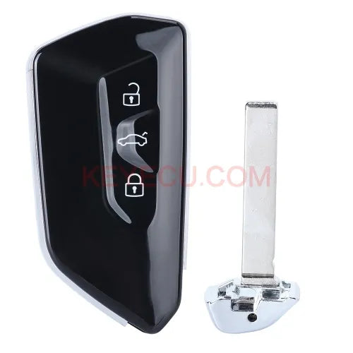 Modified Remote Key Shell Case Fob 3 Buttons for Volkswagen MQB Golf MK8 Polo Tiguan Skoda Superb Octavia SEAT Leon Ibiza HU66 / HU162