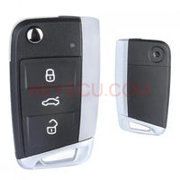 Thumbnail for 3 Button Modified Folding Remote Case Shell For Volkswagen VW Golf 7 GTI MK7 Skoda Octavia A7 Seat Key Cover