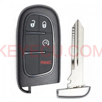 Thumbnail for Remote Smart Key Fob Shell Case 4 Button Pad Cover for Jeep Cherokee Ram GQ4-54T