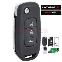 Thumbnail for Original Remote Flip Car Key 433MHZ 4A CHIP for Renault Kadjar Captur Symbol Megane III 2013 -2017 CWTWB1G767 No Blade