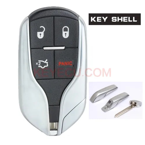 Smart Remote Key Shell Case 4 Button for Maserati Ghibli Quattroporte President Ghibli Levant 2012 2015 - FCC: M3N-7393490