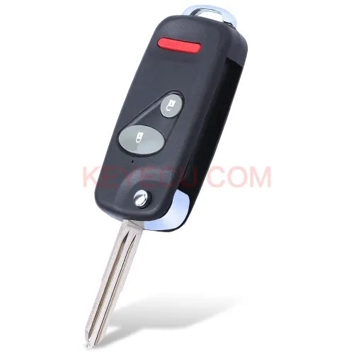 Folding Remote Key Shell 2+1 Button for Honda Accord CRV Civic Pilot