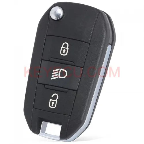 433MHz 4A Chip Flip Remote Key Fob 3 Button HU83/VA2 Blade for Peugeot 308 4008 for Citroen Aircross C3 C5 C6