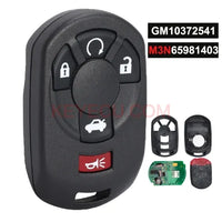 Thumbnail for GM/S 10372541 Smart Remote Key 5 Button 315MHz ID46 Chip Fob for Cadillac STS 2005 2006 2007 FCC ID M3N65981403