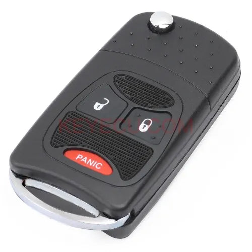 Modified Flip Remote Key Shell 2+1 Button For Chrysler