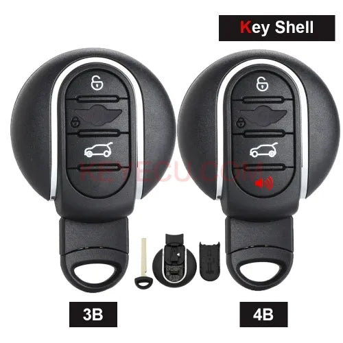 3 Button/4 Button Smart Remote Car Key Shell Case Fob 3 Button/4 Button for BMW MINI cooper 2013 - 2018 With insert key FCCID: NBGIDGN1