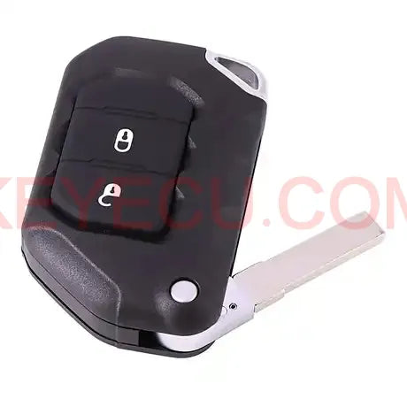 OHT11302612 Button Flip Remote Key ASK 433MHZ PCF7939M 4A Chip for Jeep Wrangler 2018-2019 PN: 68416782AA