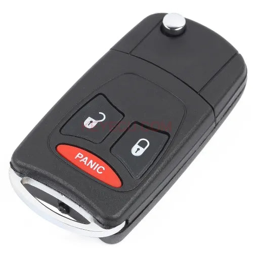 Modified Flip Remote Key Shell 3 Button for Chrysler