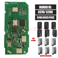 Thumbnail for Lonsdor Universal Board ID: 5290/3370/0140/A433/F433 312/314.3MHz / 433MHz for Toyota Lexus Smart Key PCB Work for K518ISE KH100 Key Tool