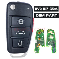 Thumbnail for OEM Board 8V0837220A , 8V0 837 220A NBGFS12A71 MQB ID48 315MHz Remote Key Fob for Audi A3 S3 2013 2014 2015 2016 2017 2018 2019