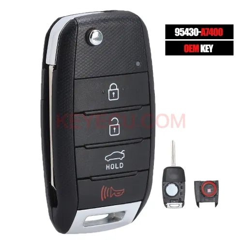 OEM/Aftermarket 95430-A7400 for 2014-2016 KIA FORTE FORTE5 KOUP REMOTE FLIP KEY FOB OSLOKA-870T