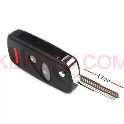 Folding Remote Key Shell 2+1 Button for Honda Accord CRV Civic Pilot