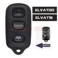 Thumbnail for ELVATDD / ELVAT1B Modified Remote Key Fob 3+1 Button for Toyota Sequoia Tundra Tacoma