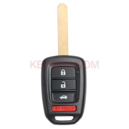 Remote Key Shell Case Fob 4 Button for Honda Civic CR-V Accord With Logo