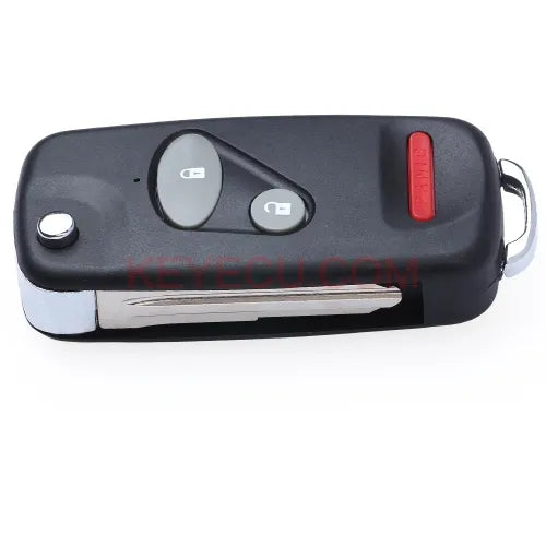 Folding Remote Key Shell 2+1 Button for Honda Accord CRV Civic Pilot