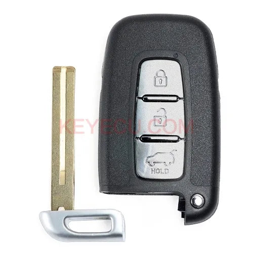 New Uncut Remote Key Shell Case Fob 3 Button for Hyundai Equus Genesis Veloster