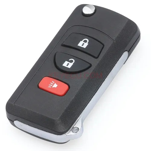 Modified Flip Remote Key Shell 3 Button for Nissan Pathfinder Titan Xterra Quest Frontier Murano