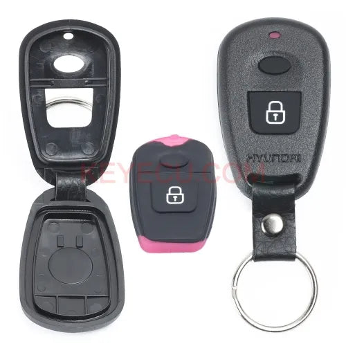 Remote Key Shell 2 Button for Hyundai Elantra Santa Fe 2001-2003 (No Battery Holder)