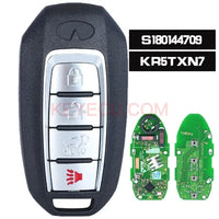 Thumbnail for S180144709 Smart Remote Key 4 Button 433.92MHz 4A Fob for Infiniti QX60 2019 2020 FCCID: KR5TXN7